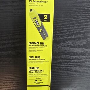 Yellow 4V Screwdriver